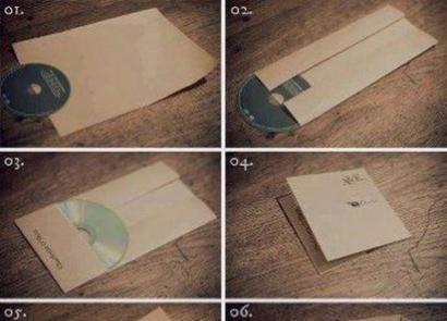 Делаем конверт для дисков из листа бумаги